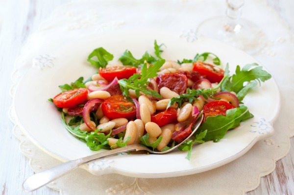 Chorizo and white bean salad