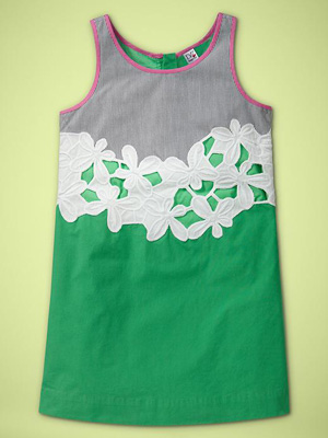 DVF (heart) GapKids Daisy Dress in Ming Jade: ($75)