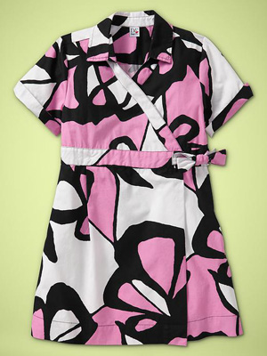 Diane Von Furstenberg (heart) GapKids Printed Wrap Dress in Pink Lady: ($65)