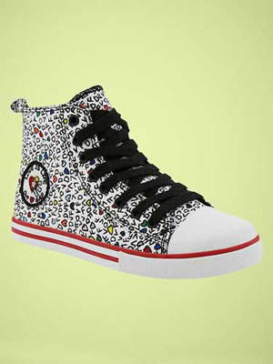 DVF (heart) GapKids Printed Hi-Tops: ($40)