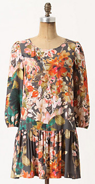 Floral dropwaist dress