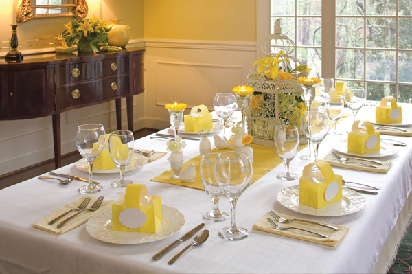 Simple Easter place setting ideas