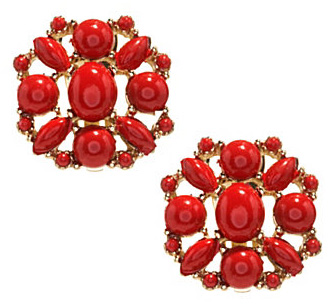 Floral earrings