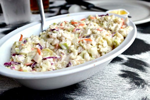 Guilt-free coleslaw