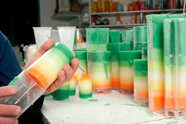 Homemade candles
