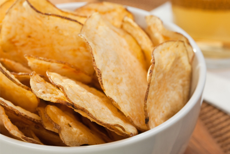 Homemade potato chips