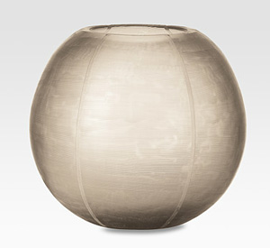 Etched round vase
