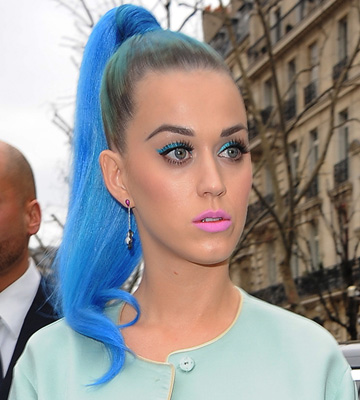 Katy Perry on Katy Perry S Blue Hair