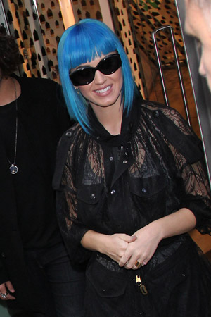 Katy Perry raps in London