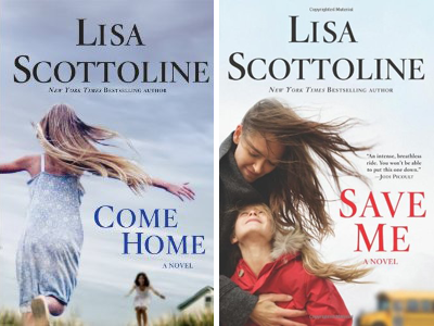 Lisa Scottoline -- Save me & Come Home book covers