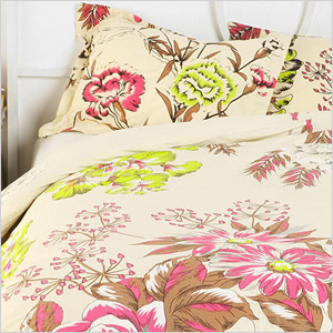 Neon Flowers Duvet Cover, urbanoutfitters.com, $89