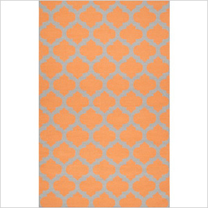 Moroccan orange rug, zincdoor.com, $63