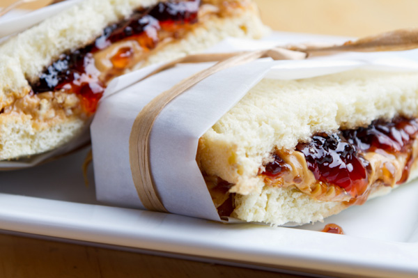 Peanut butter and jelly sandwich