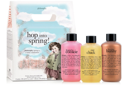 Easter bath set from philosophy