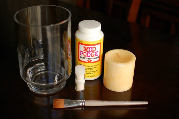 Glitter candle supplies