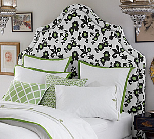 Pondicherry headboard with nailheads