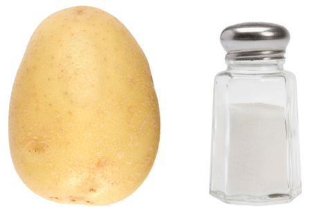 Potato and salt