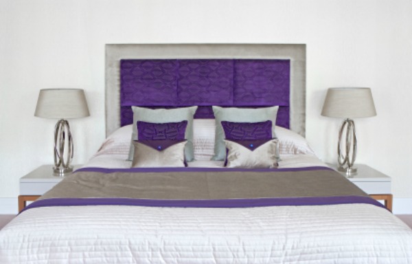 Purple headboard