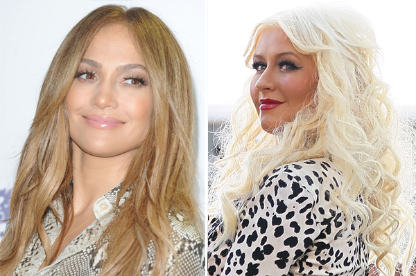 Jennifer Lopez and Christina Aguilera