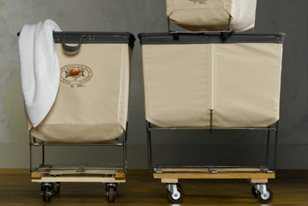 Restoration Hardware laundry carts