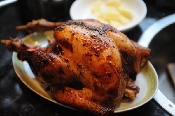Roasted chicken