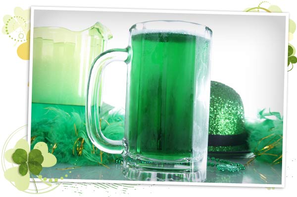 Green beer for St. Patrick's Day