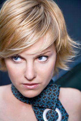 Short flirty bob hairstyle