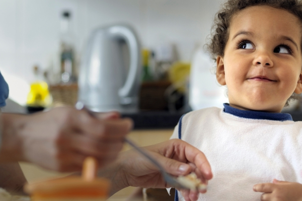 Toddler eating