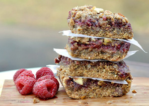 Whole wheat raspberry bars