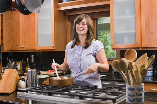Woman cooking