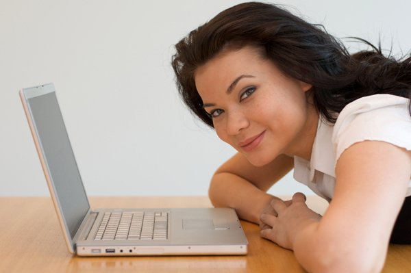 woman on laptop