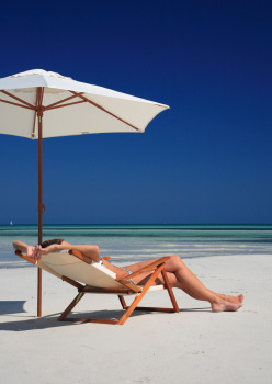 Woman on beach