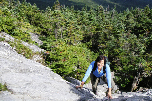 woman hiking