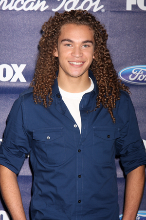 DeAndre looking up after American Idol