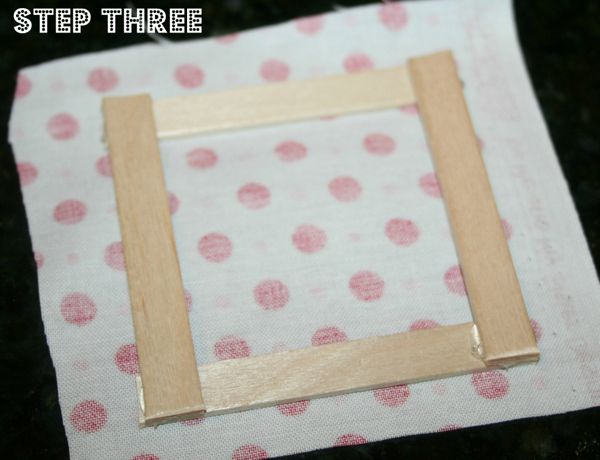 Popsicle stick house step 3