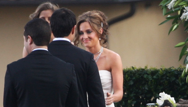 Jason and Molly Mesnick at their wedding