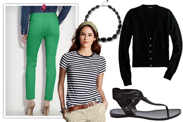 Casually chic style with a black cardigan