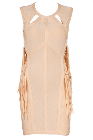 fringe bandage bodycon 