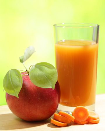 Carrot apple juice