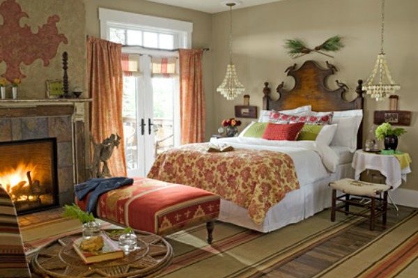 Country living bedroom