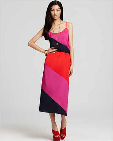 Color block maxi