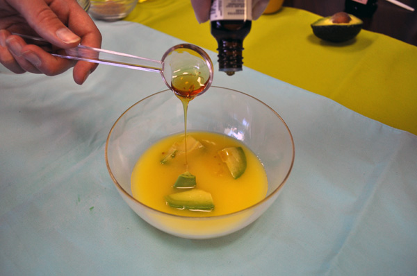 DIY Avocado orange mask