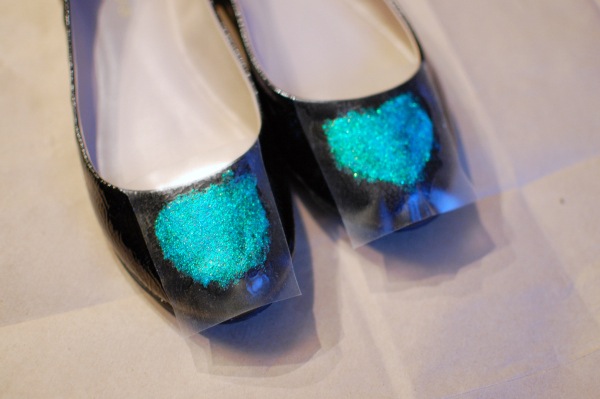DIY Glitter flats