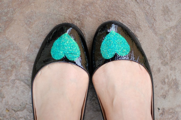 DIY Glitter flats