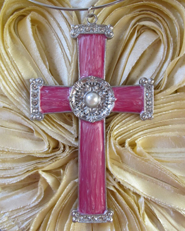 Easter cross necklace