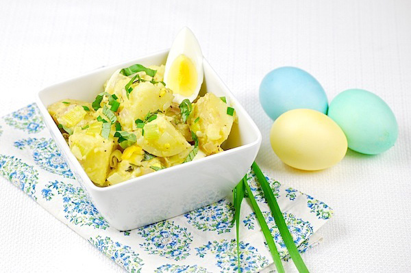 Warm potato salad