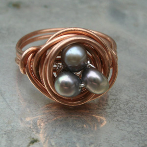 Easter egg nest ring