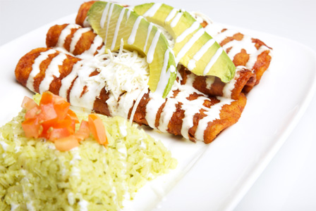 Spinach Mushroom Enchilada