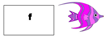 Audio-visual cards - The letter F