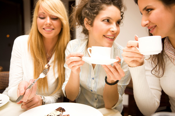 Friends having coffee
